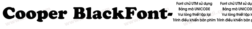 Cooper BlackFont字体转换